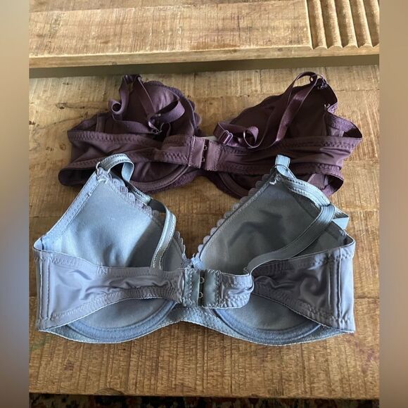 Set of two padded push up bras | purple and blue | Sofra and Lacy | size 36B - Picture 4 of 7